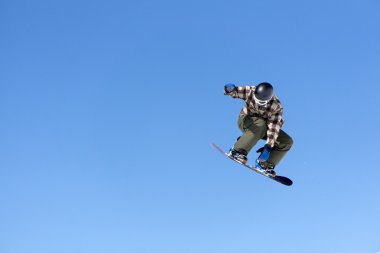 Snowboard atlar kar Park
