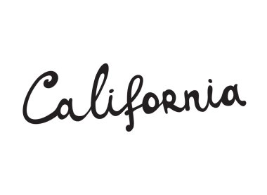 word california, elle yazılmış yazı