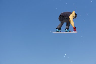 Snowboard atlar kar Park