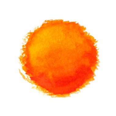 Suluboya Güneş, Vektör İllüstrasyonu