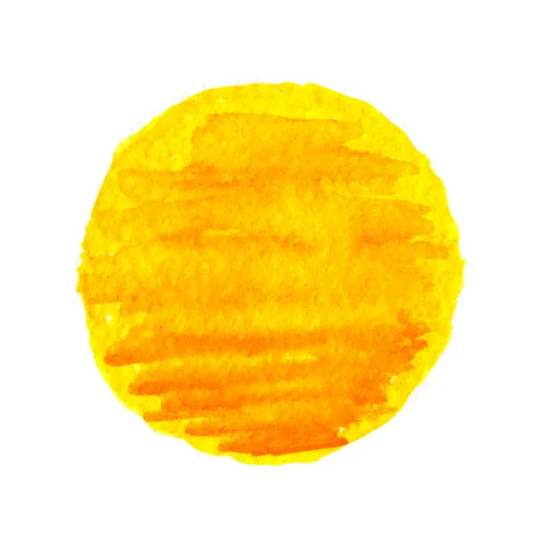 Aquarela Sol, ilustração vetorial — Vetor de Stock