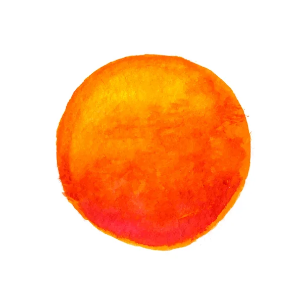 Aquarela Sol, ilustração vetorial —  Vetores de Stock