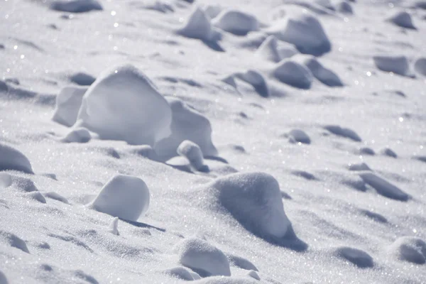 Aglomerados de neve, inverno — Fotografia de Stock