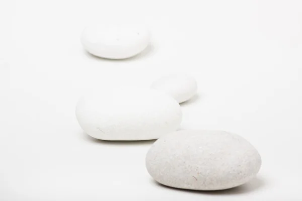 Natural white pebbles — Stock Photo, Image