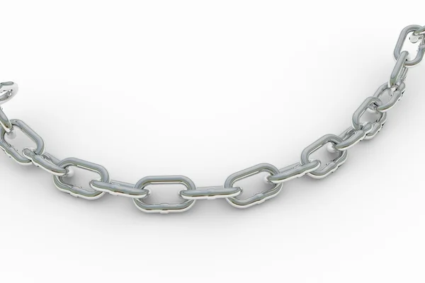 Metal chain, isolated on white — Stock Photo, Image