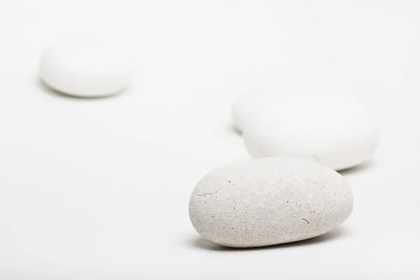 Natural white pebbles — Stock Photo, Image