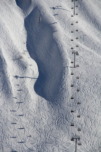 Sessellift im Skigebiet Krasnaja Poljana, Russland — Stockfoto