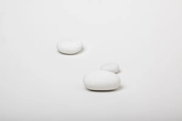 Natural white pebbles — Stock Photo, Image