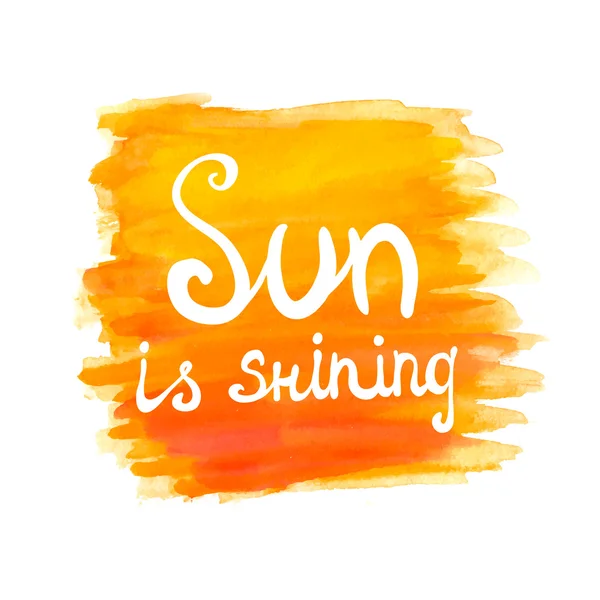Frase caligráfica SUN IS SHINING — Archivo Imágenes Vectoriales