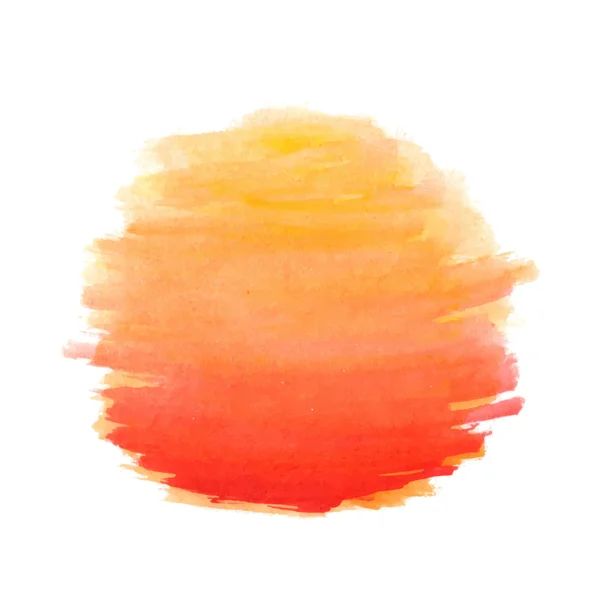 Watercolor sun, vector illustration — Stock Vector