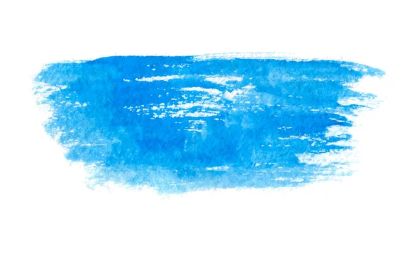 Blaue Aquarell-Pinselstriche — Stockvektor