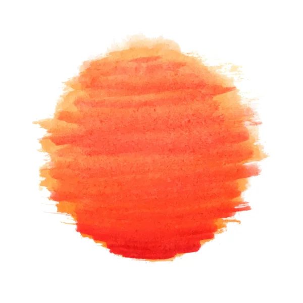 Sole ad acquerello, illustrazione vettoriale — Vettoriale Stock
