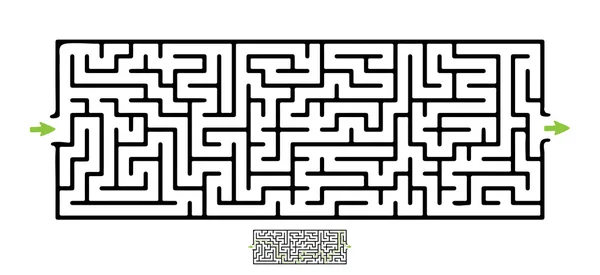 Black vector maze — Stock Vector