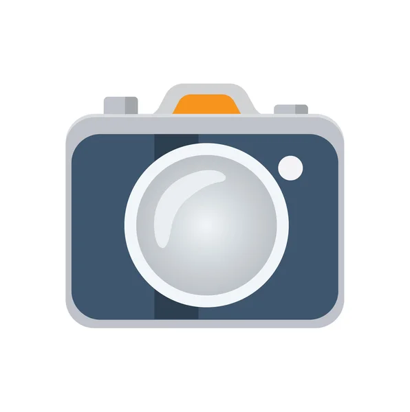 Foto-Kamera flaches Symbol, Vektor-Logo — Stockvektor