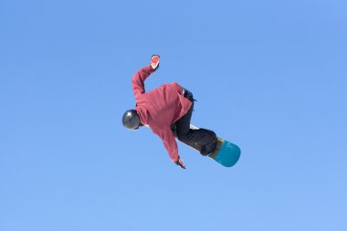 Snowboard atlar kar Park