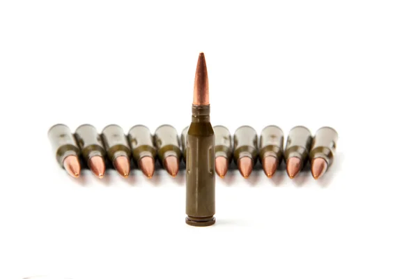 Bullets on white background — Stock Photo, Image