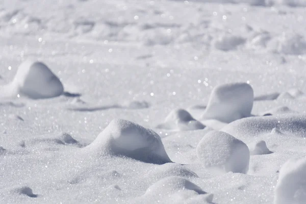 Kępy śnieg, zima — Zdjęcie stockowe