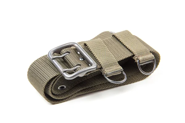 Military belt isolated on a white background — Stock Photo, Image