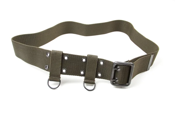 Military belt isolated on a white background — Stock Photo, Image