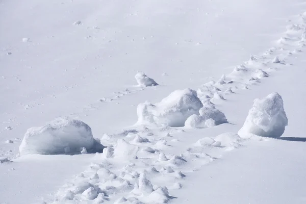 Aglomerados de neve, inverno — Fotografia de Stock