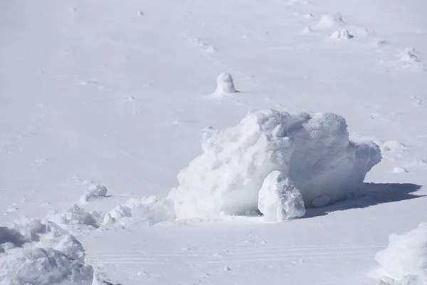 Clumps of snow, winter — Stock Photo, Image