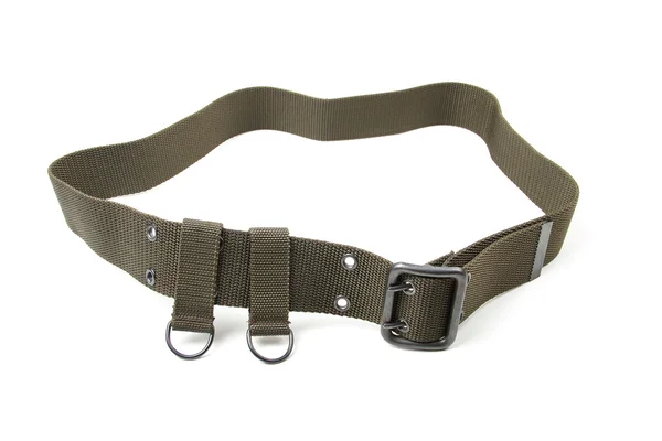 Military belt isolated on a white background — Stock Photo, Image