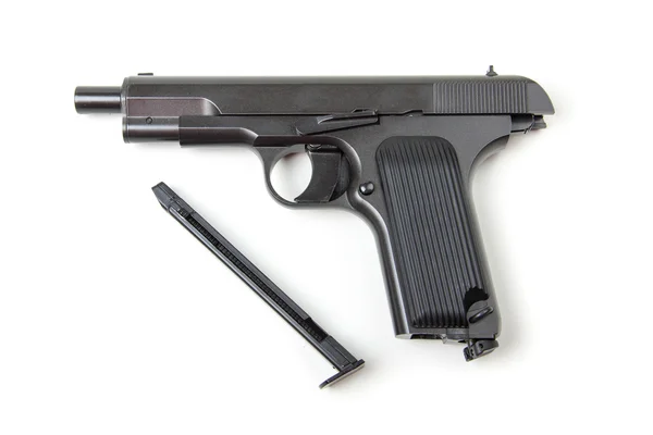 Pistola desmontada, isolada — Fotografia de Stock