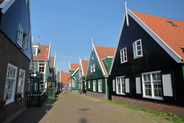 Marken Fishing Village Traditional Wooden Houses Located North Amsterdam North — Stock Photo, Image