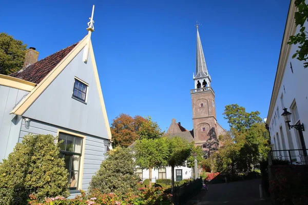 Broek Waterland Een Klein Stadje Met Traditionele Oude Beschilderde Houten — Stockfoto