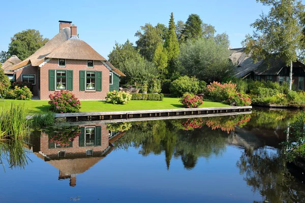 Dwarsgracht Nederland September 2020 Dwarsgracht Een Pittoresk Dorpje Het Platteland — Stockfoto