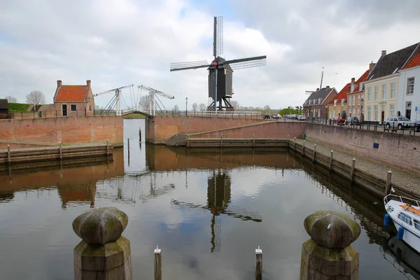 Den Gamla Hamnen Heusden North Brabant Nederländerna Befäst Stad Som — Stockfoto