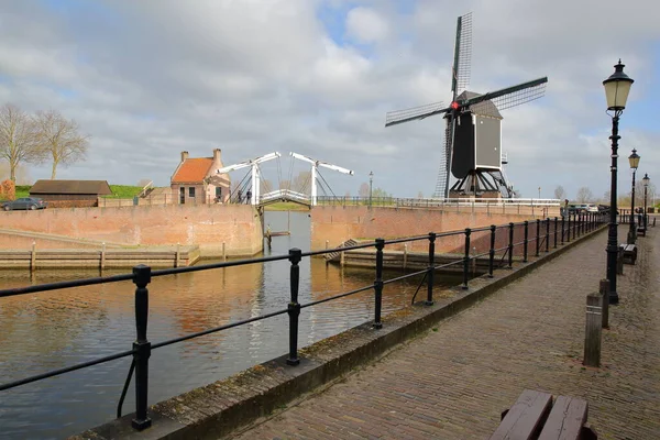 Oude Haven Van Heusden Noord Brabant Nederland Een Versterkte Stad — Stockfoto