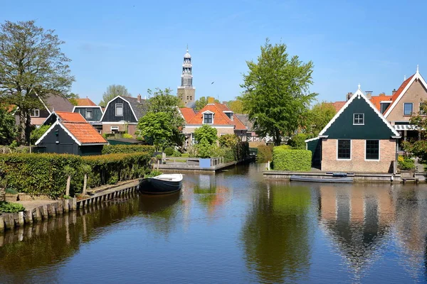 Ville Historique Hindeloopen Frise Pays Bas Avec Des Maisons Historiques — Photo
