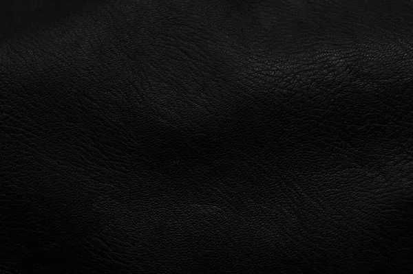 Textura Cuero Negro Sin Costura Fondo — Foto de Stock