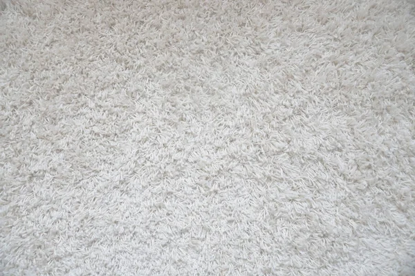 长绒头的白色地毯背景 — 图库照片#