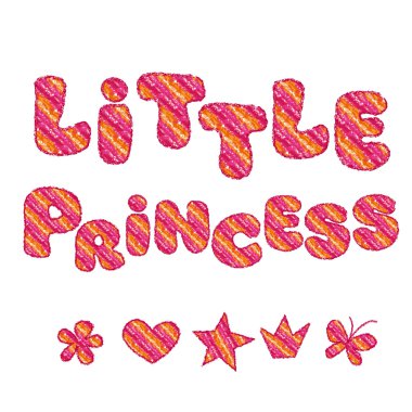  pastel boya çocuk tarzı yazı çizilmiş. h ile yazı pincess kız