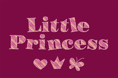  pastel boya çocuk tarzı yazı çizilmiş. h ile yazı pincess kız