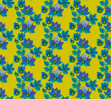 gipsy style flower pattern