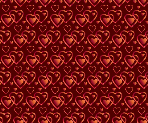 Símbolo del corazón patrón sin costura — Vector de stock