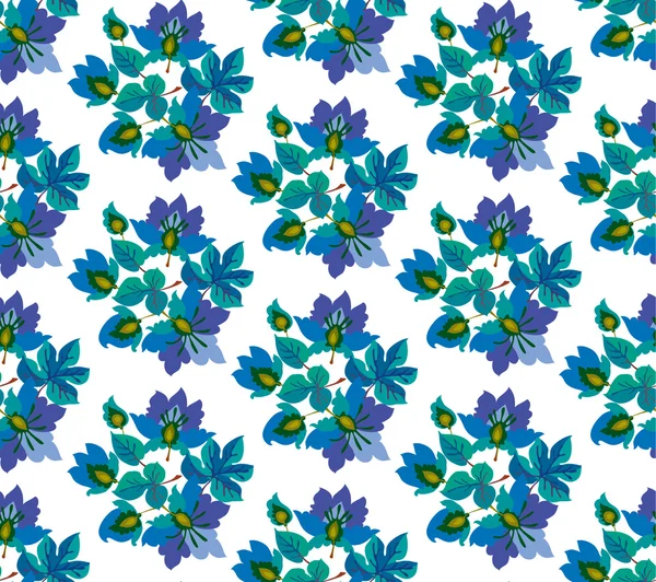 Modèle de fleur de style gitan — Image vectorielle