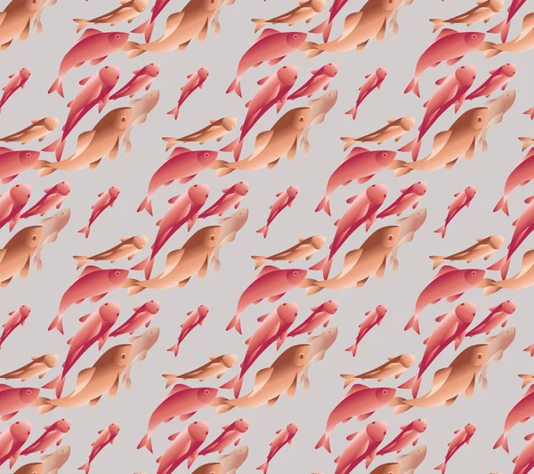 Illustrazione del pesce Koi — Vettoriale Stock