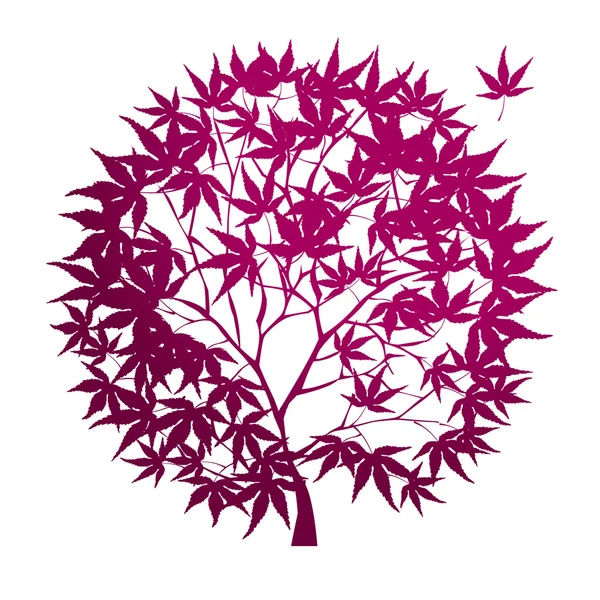 Purple marble tree — Stock Vector