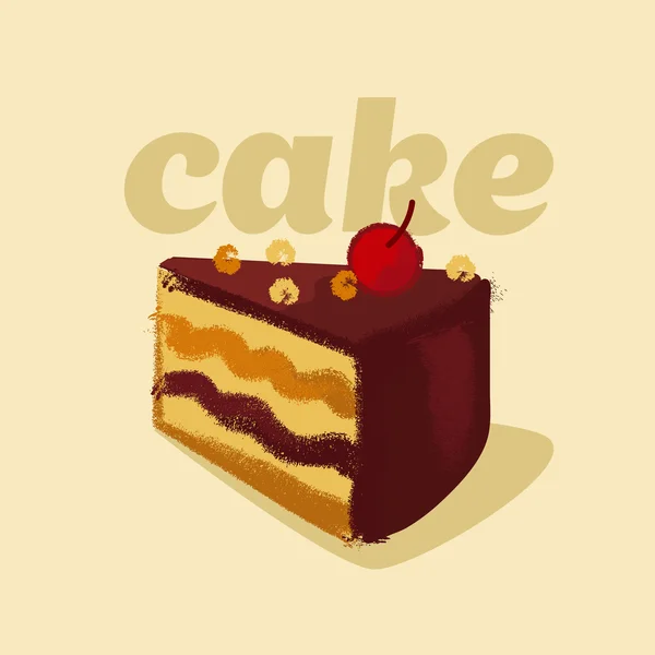 Słodycze ciasta ilustracja — Wektor stockowy