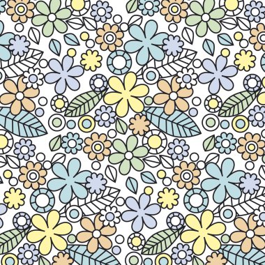 Dekoratif çiçek desenli