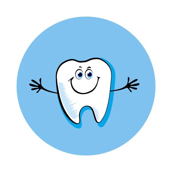 Smile tooth icon — Stock Vector