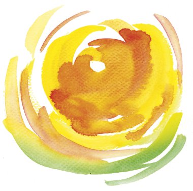 suluboya el çizilen illüstrasyon