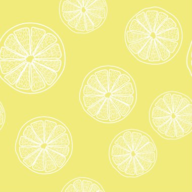 kesip limon desen vektör çizim