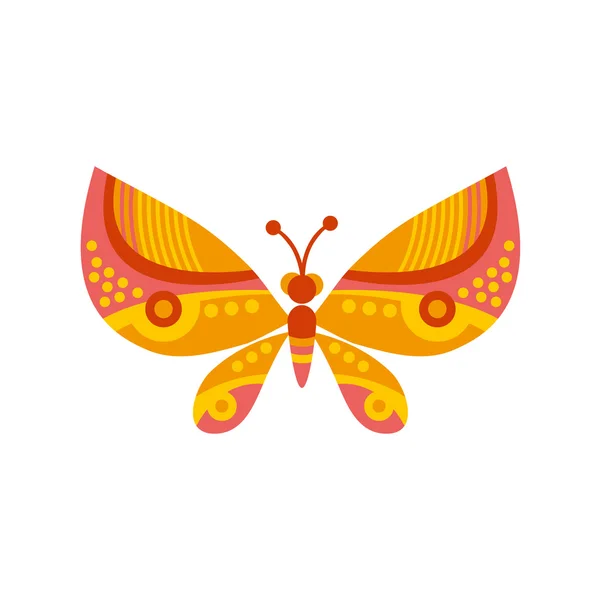 Una ilustración de vector de mariposa geometría — Vector de stock