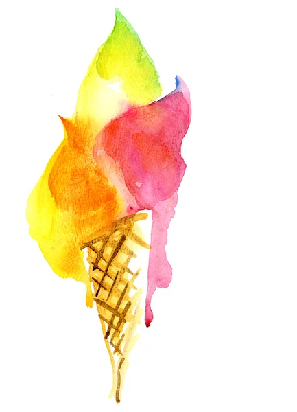 Ice cream illustration — Stock Photo, Image