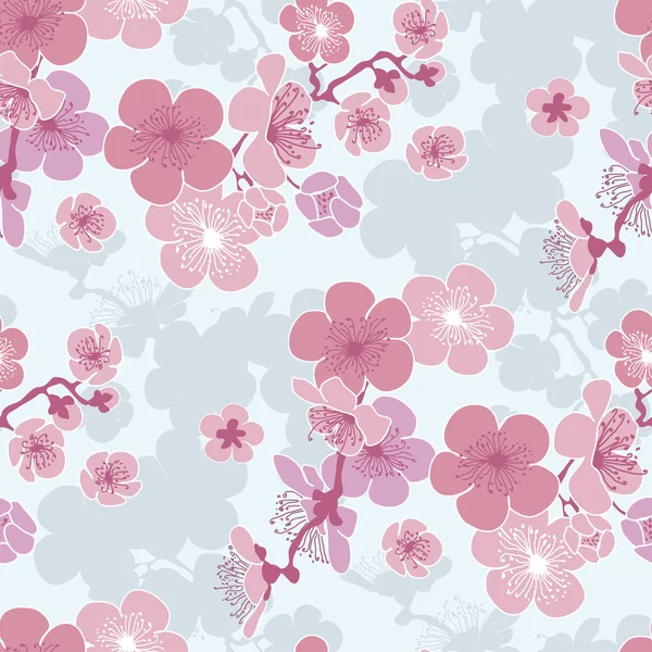 Векторный рисунок вишни пастельного цвета для ткани — стоковый вектор